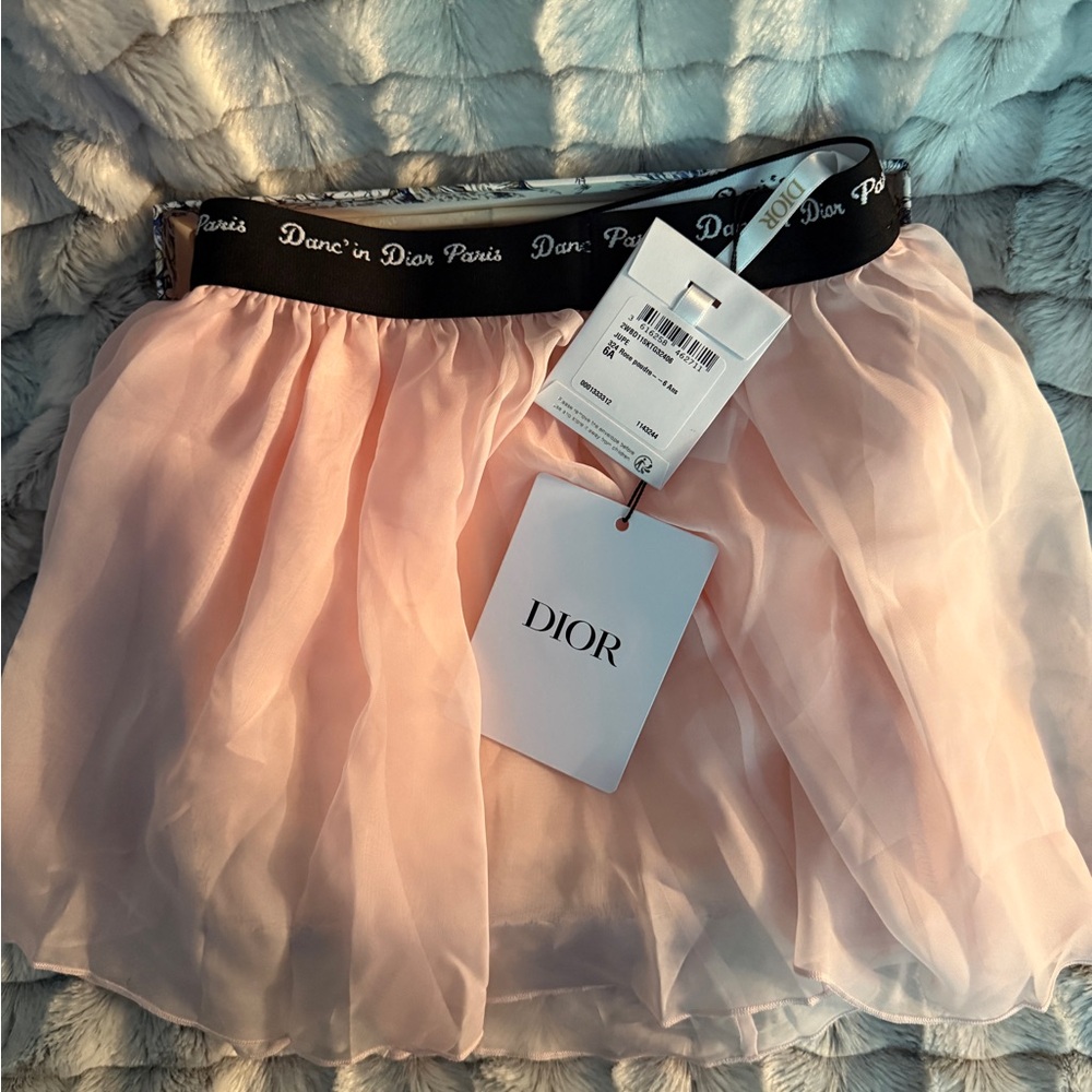 Danc in Dior kids chiffon flared ballet skirt size 6